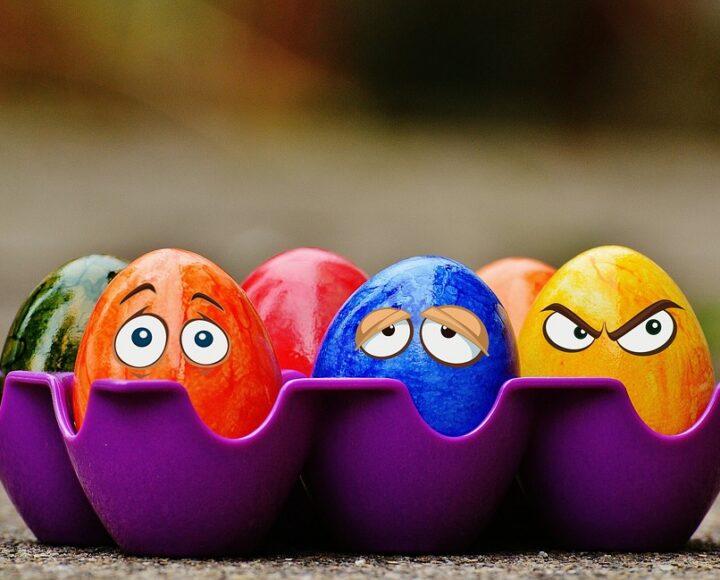 colorear los huevos de Pascua